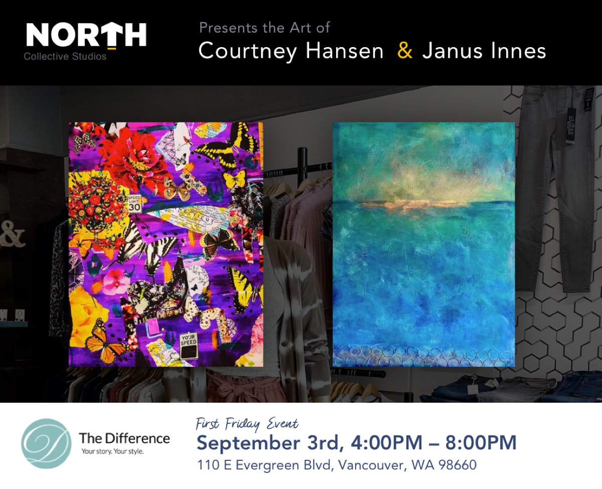 First Friday exhibition promotion — The Difference