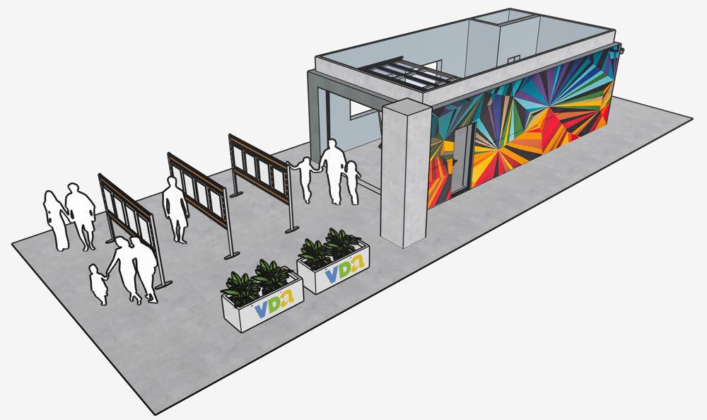 Concept rendering for the North Studios Art Vault